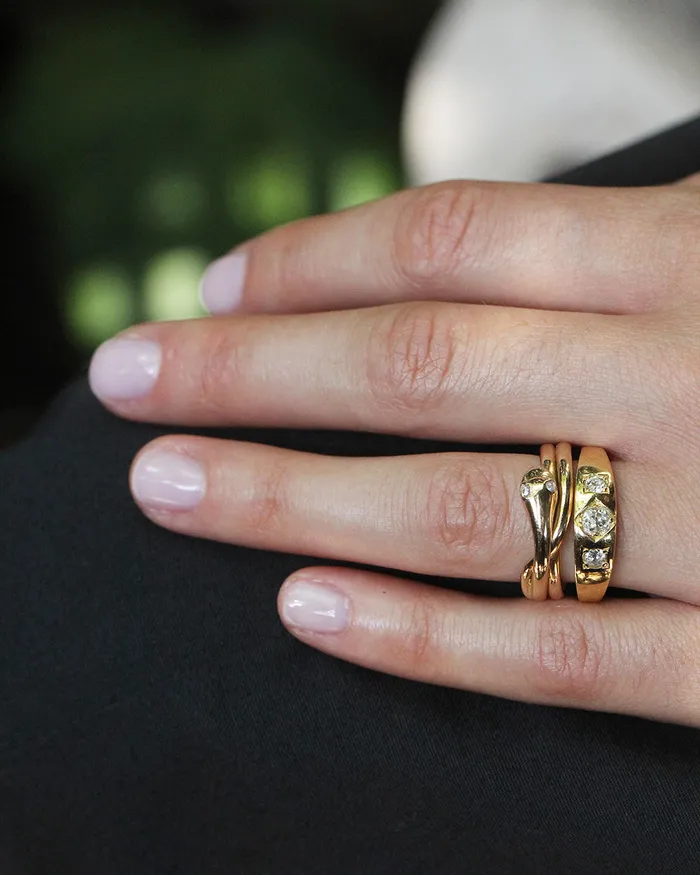 Bell Bird Antiques Rings 19th Century Single Snake Ring