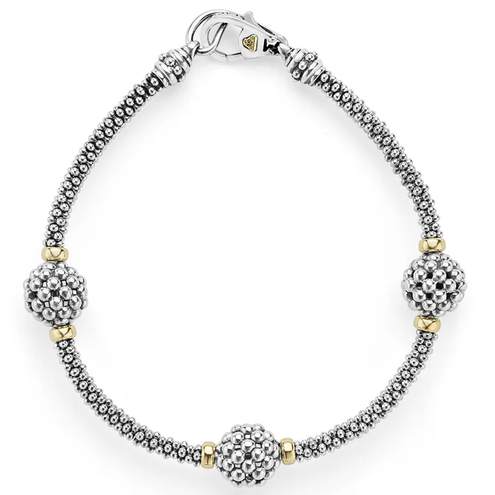 Bracelets Signature Caviar Three Station Caviar Beaded Bracelet LAGOS