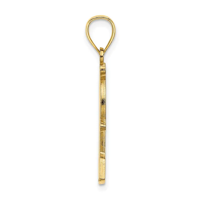 14k Yellow Gold SAN DIEGO wSurfer Charm Goldia Charm Necklaces