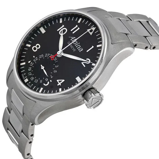 Bracelets JMS always Original Preowned Alpina Startimer Pilot Automatic Black Dial Steel Bracelet Mens Watch AL710B4S6B Bracelets JMS always Original Preowned Alpina Startimer Pilot Automatic Black Dial Steel Bracelet Mens Watch AL710B4S6B