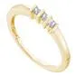 gndatlanta Rings 10k Yellow Gold Round Diamond 3stone Band Ring 110 Cttw