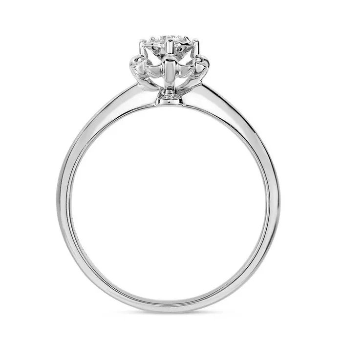 Goldia Natural Clarity Enhanced Diamond Accent Solitaire Frame Promise Ring in Solid 10K White Gold Rings Goldia Natural Clarity Enhanced Diamond Accent Solitaire Frame Promise Ring in Solid 10K White Gold Rings