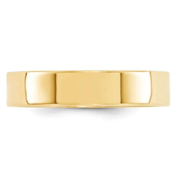 Goldia Rings Solid 10K Yellow Gold 5mm Standard Flat Comfort Fit MensWomens Wedding Band Ring Size 4 Goldia Rings Solid 10K Yellow Gold 5mm Standard Flat Comfort Fit MensWomens Wedding Band Ring Size 4