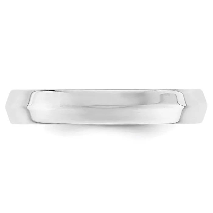 Goldia Rings Solid 18K White Gold 4mm Knife Edge Comfort Fit MensWomens Wedding Band Ring Size 125 Goldia Rings Solid 18K White Gold 4mm Knife Edge Comfort Fit MensWomens Wedding Band Ring Size 125