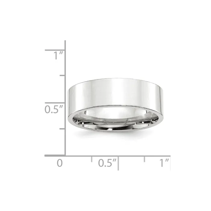 Goldia Solid 10K White Gold 7mm Standard Flat Comfort Fit MensWomens Wedding Band Ring Size 125 Rings Goldia Solid 10K White Gold 7mm Standard Flat Comfort Fit MensWomens Wedding Band Ring Size 125 Rings