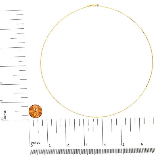 JMS always Necklaces Original Haus of Brilliance Solid 14K Yellow Gold 075mm Classic Box Chain Necklace Unisex Chain Size 18 Inches JMS always Necklaces Original Haus of Brilliance Solid 14K Yellow Gold 075mm Classic Box Chain Necklace Unisex Chain Size 18 Inches