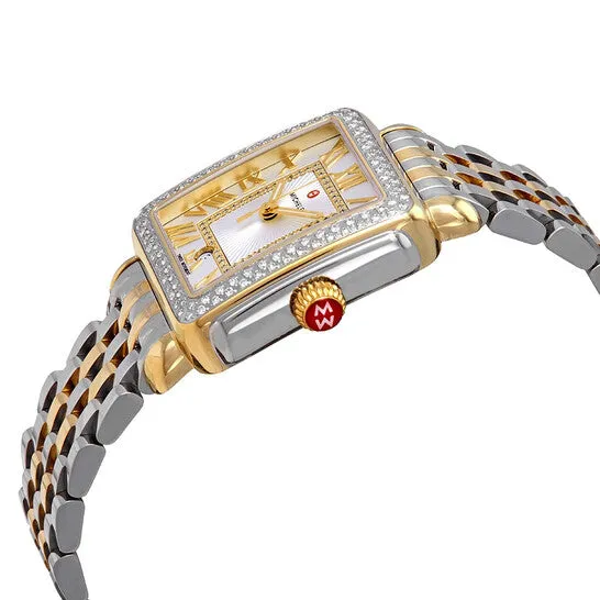 JMS always Rings Original Michele Deco Madison Silver Sunray Dial Ladies Two Tone Watch MWW06T000144