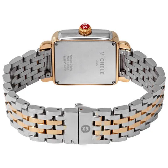 JMS always Rings Original Michele Deco Madison Silver Sunray Dial Ladies Two Tone Watch MWW06T000144