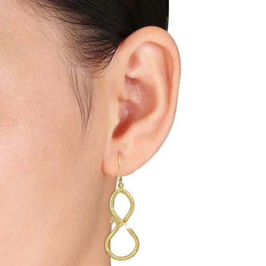 Original AMOUR Figure Eight Leverback Earrings In 10K Yellow Gold JMS always Earrings Original AMOUR Figure Eight Leverback Earrings In 10K Yellow Gold JMS always Earrings