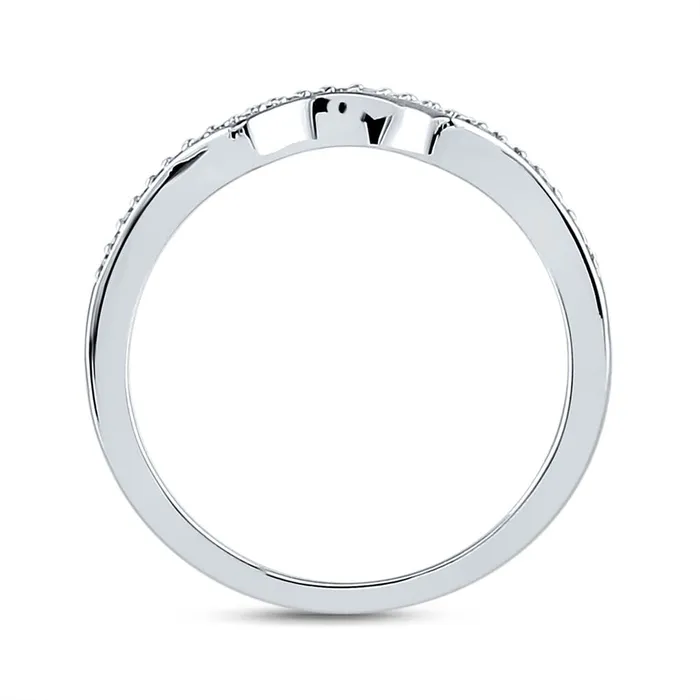Rings gndatlanta 14k White Gold Round Diamond Halo Bridal Wedding Ring Set 13 Cttw