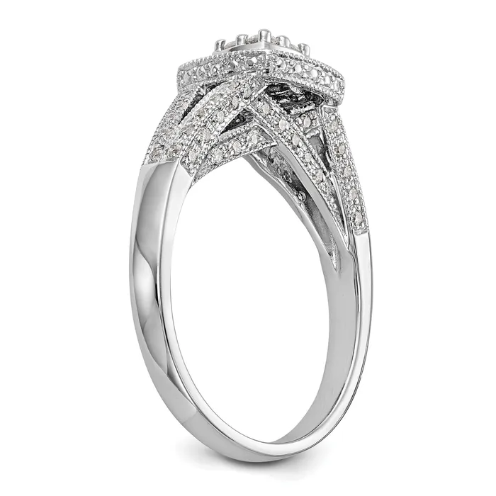 Rings Goldia 14k White Gold 12 Ct Lab Grown Diamond VSSI G Cluster Engagement Ring