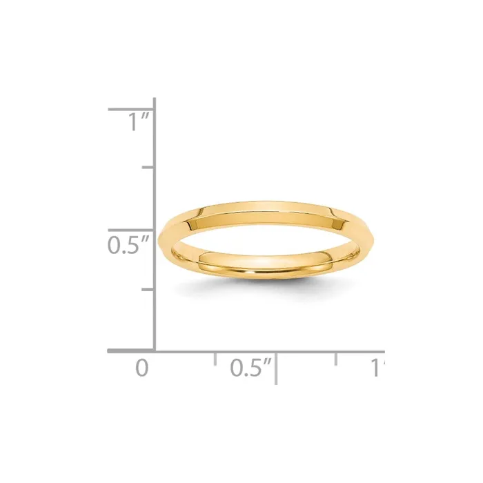 Rings Goldia Solid 14K Yellow Gold 25mm Knife Edge Comfort Fit MensWomens Wedding Band Ring Size 45 Rings Goldia Solid 14K Yellow Gold 25mm Knife Edge Comfort Fit MensWomens Wedding Band Ring Size 45