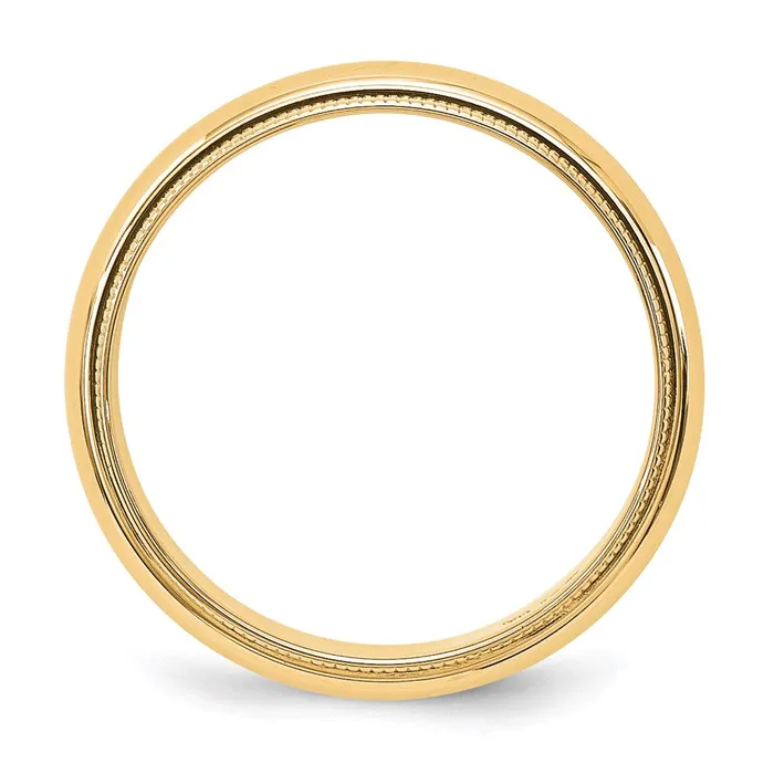 Rings Goldia Solid 18K Yellow Gold 5mm Milgrain HalfRound Wedding MensWomens Wedding Band Ring Size 11 Rings Goldia Solid 18K Yellow Gold 5mm Milgrain HalfRound Wedding MensWomens Wedding Band Ring Size 11
