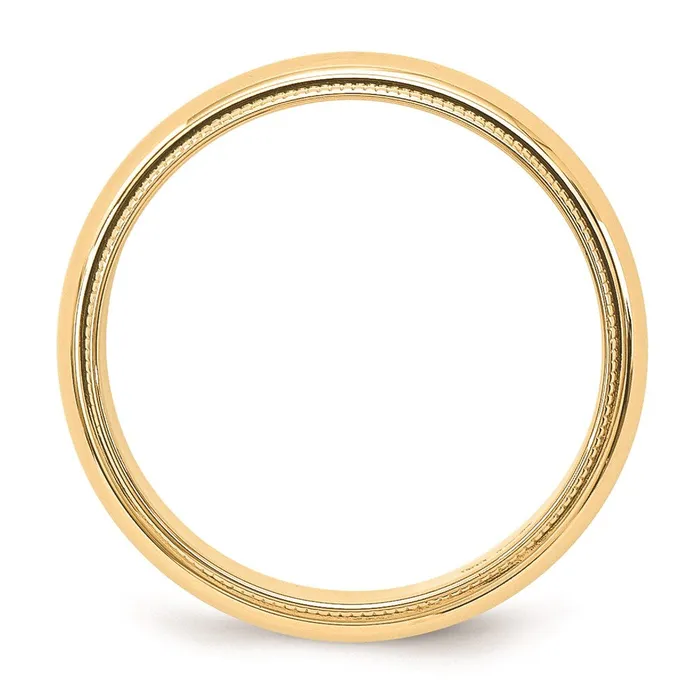 Rings Goldia Solid 18K Yellow Gold 5mm Milgrain HalfRound Wedding MensWomens Wedding Band Ring Size 11 Rings Goldia Solid 18K Yellow Gold 5mm Milgrain HalfRound Wedding MensWomens Wedding Band Ring Size 11