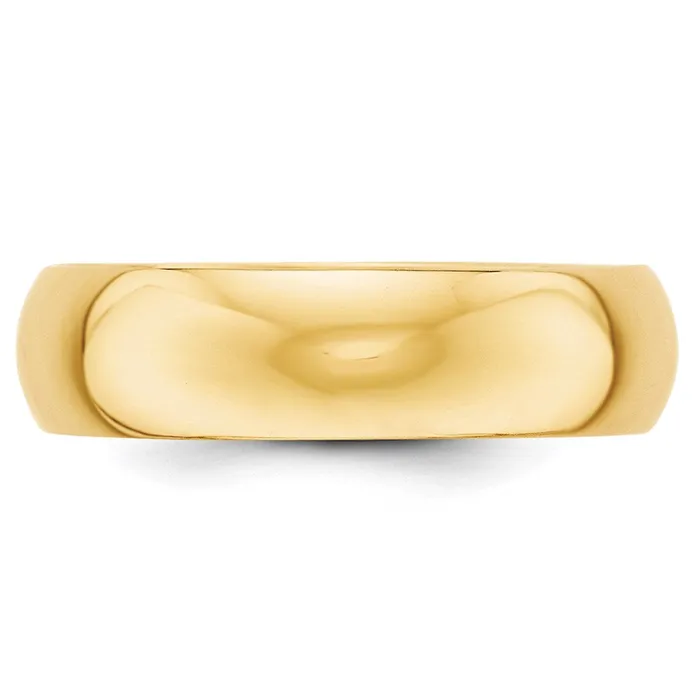 Rings Goldia Solid 18K Yellow Gold 6mm HalfRound Wedding MensWomens Wedding Band Ring Size 9 Rings Goldia Solid 18K Yellow Gold 6mm HalfRound Wedding MensWomens Wedding Band Ring Size 9