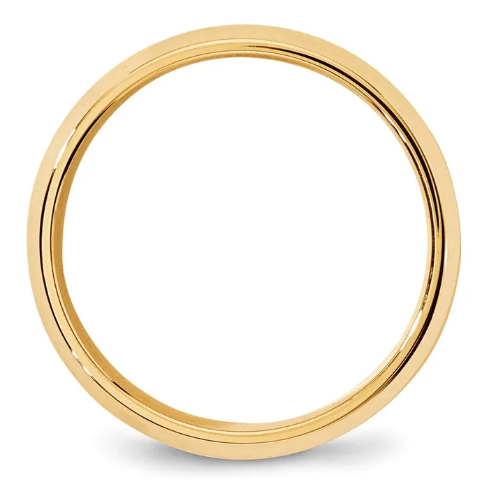 Rings Solid 14K Yellow Gold 7mm Bevel Edge Comfort Fit MensWomens Wedding Band Ring Size 65 Goldia Rings Solid 14K Yellow Gold 7mm Bevel Edge Comfort Fit MensWomens Wedding Band Ring Size 65 Goldia