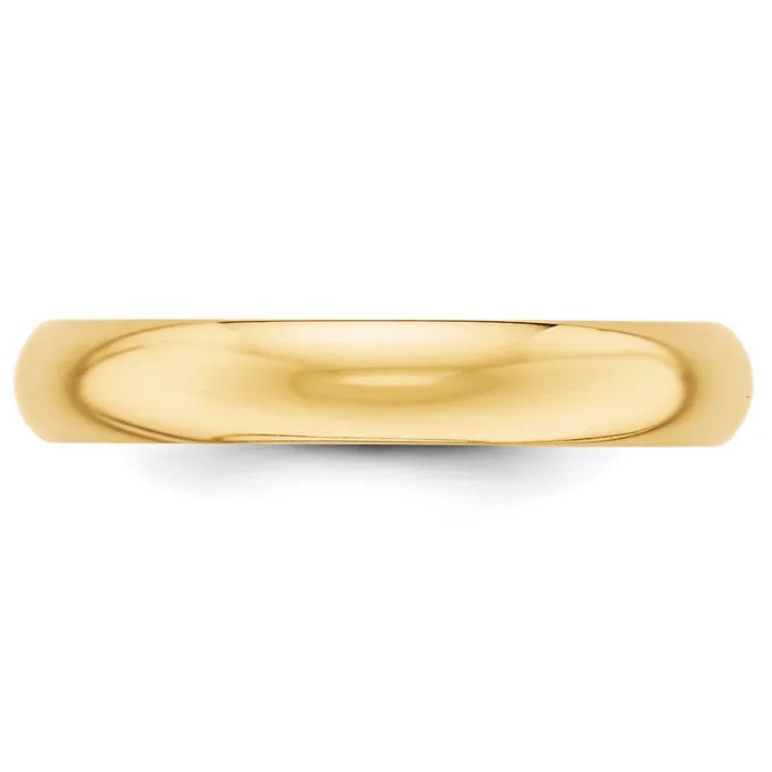 Solid 10K Yellow Gold 4mm HalfRound Wedding MensWomens Wedding Band Ring Size 12 Goldia Rings Solid 10K Yellow Gold 4mm HalfRound Wedding MensWomens Wedding Band Ring Size 12 Goldia Rings