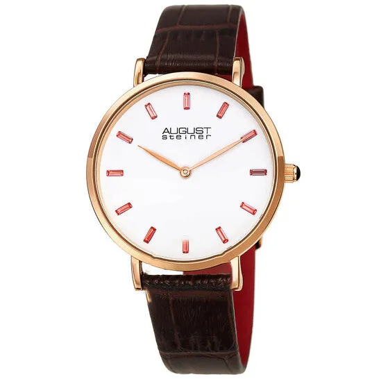 Watches JMS always Original August Steiner Quartz White Dial Ladies Watch AS8287BR