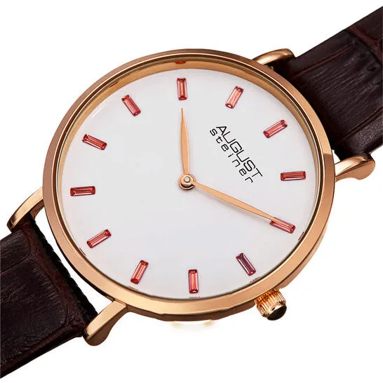 Watches JMS always Original August Steiner Quartz White Dial Ladies Watch AS8287BR Watches JMS always Original August Steiner Quartz White Dial Ladies Watch AS8287BR