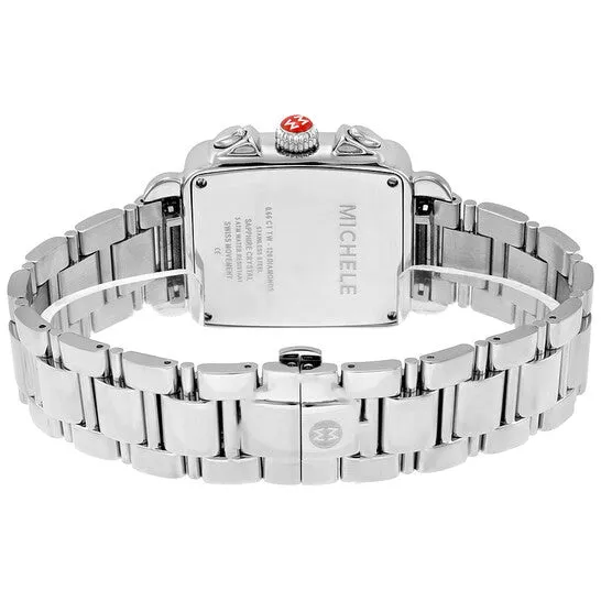 Watches JMS always Original Michele Signature Deco Diamond Chronograph Mother of Pearl Ladies Watch MWW06P000103