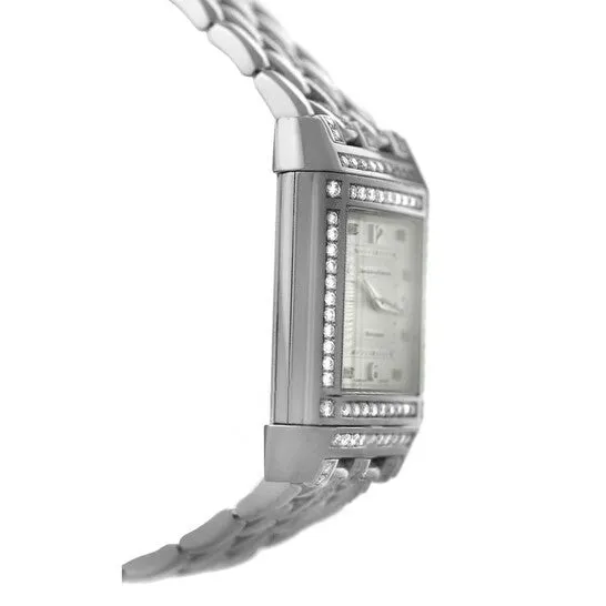 Watches Original Preowned JaegerLeCoultre Reverso Quartz Diamond Silver Dial Ladies Watch 267308 JMS always Watches Original Preowned JaegerLeCoultre Reverso Quartz Diamond Silver Dial Ladies Watch 267308 JMS always