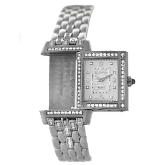 Watches Original Preowned JaegerLeCoultre Reverso Quartz Diamond Silver Dial Ladies Watch 267308 JMS always Watches Original Preowned JaegerLeCoultre Reverso Quartz Diamond Silver Dial Ladies Watch 267308 JMS always