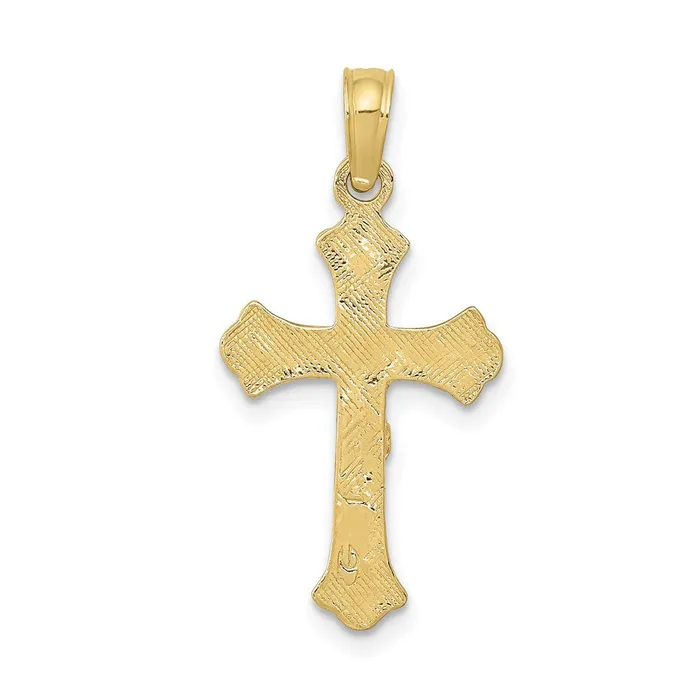 Charm Necklaces TreasureFineJewelers 10K INRI Crucifix Charm
