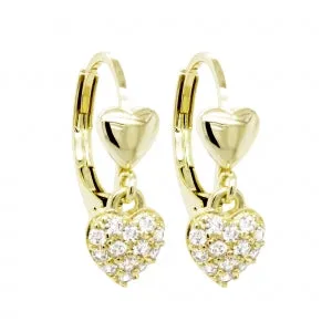 Earrings Surgical Steel Pink Gem Stone Heart Earrings Perfect Piercing