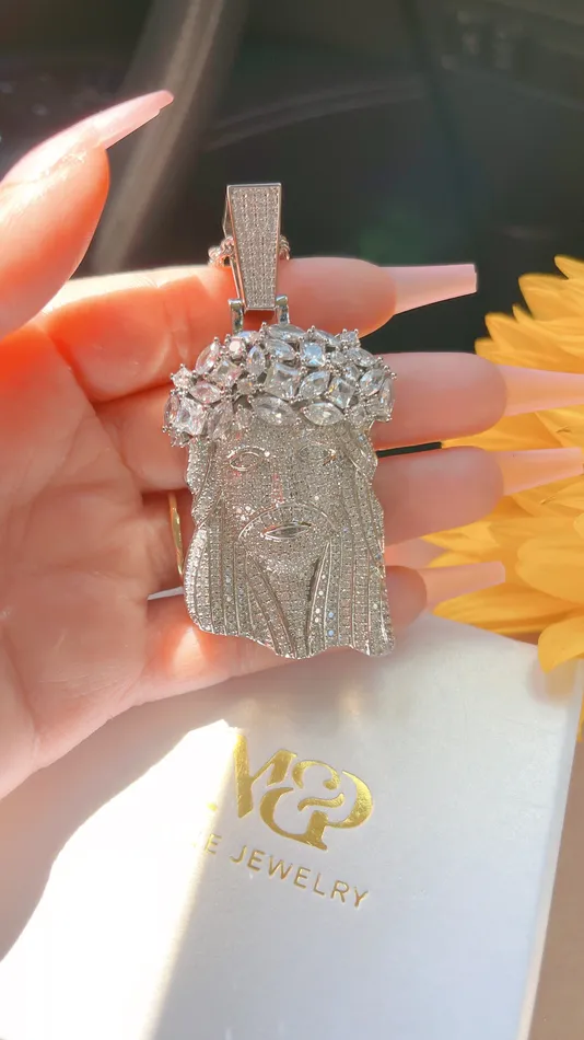 MP Jewelry Necklaces Silver Jesus Necklace
