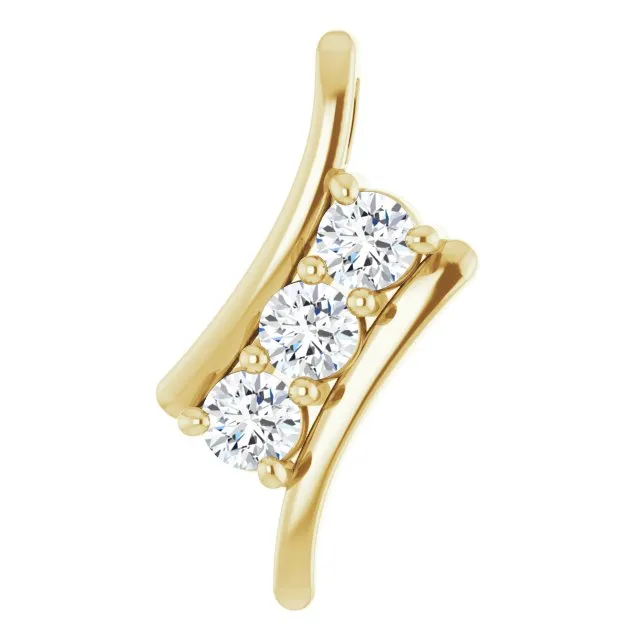 Necklaces TreasureFineJewelers 14K Yellow Gold 13 CTW Natural Diamond Pendant Necklaces TreasureFineJewelers 14K Yellow Gold 13 CTW Natural Diamond Pendant