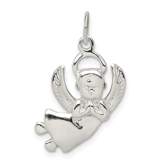 Rings Sterling Silver Angel Charm TreasureFineJewelers