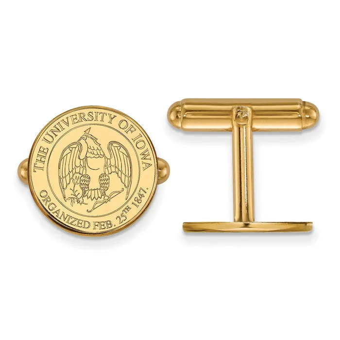 Sterling Silver Goldplated University of Iowa Crest Cuff Links TreasureFineJewelers Rings Sterling Silver Goldplated University of Iowa Crest Cuff Links TreasureFineJewelers Rings