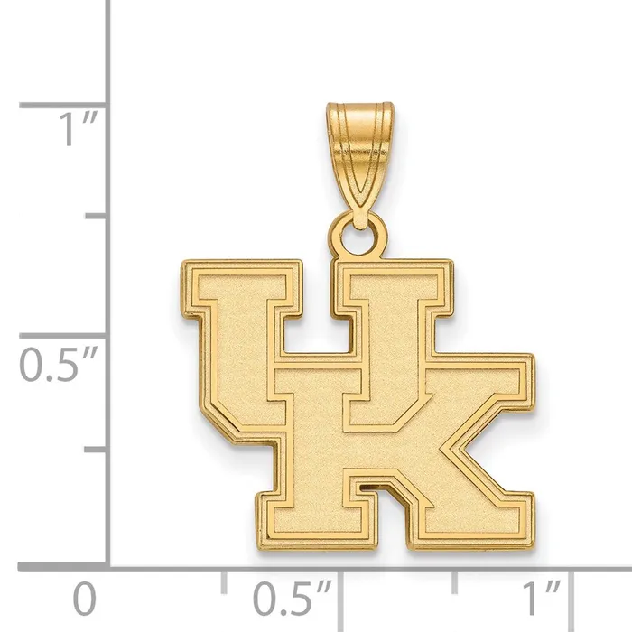 TreasureFineJewelers Necklaces 14K Yellow Gold University of Kentucky Medium Pendant