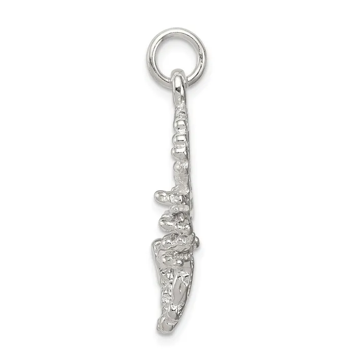 TreasureFineJewelers Necklaces Sterling Silver Polished Scorpion Pendant