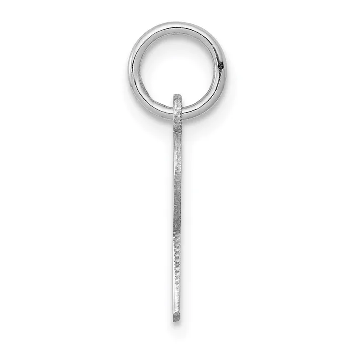 TreasureFineJewelers Necklaces Sterling Silver Rhodiumplated Letter R Initial Charm