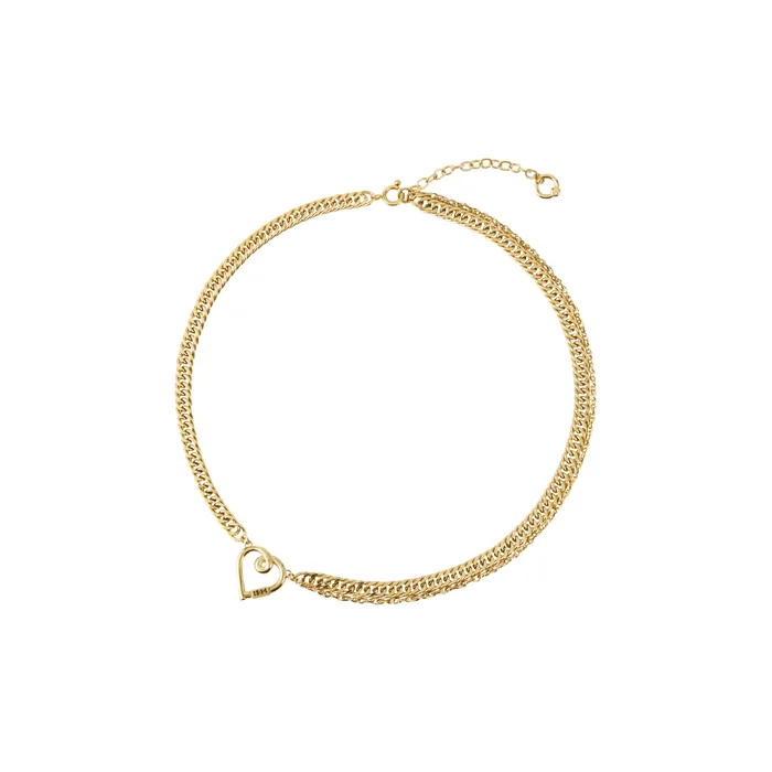 Blackheadshop Necklaces Heart Line Chain Necklace