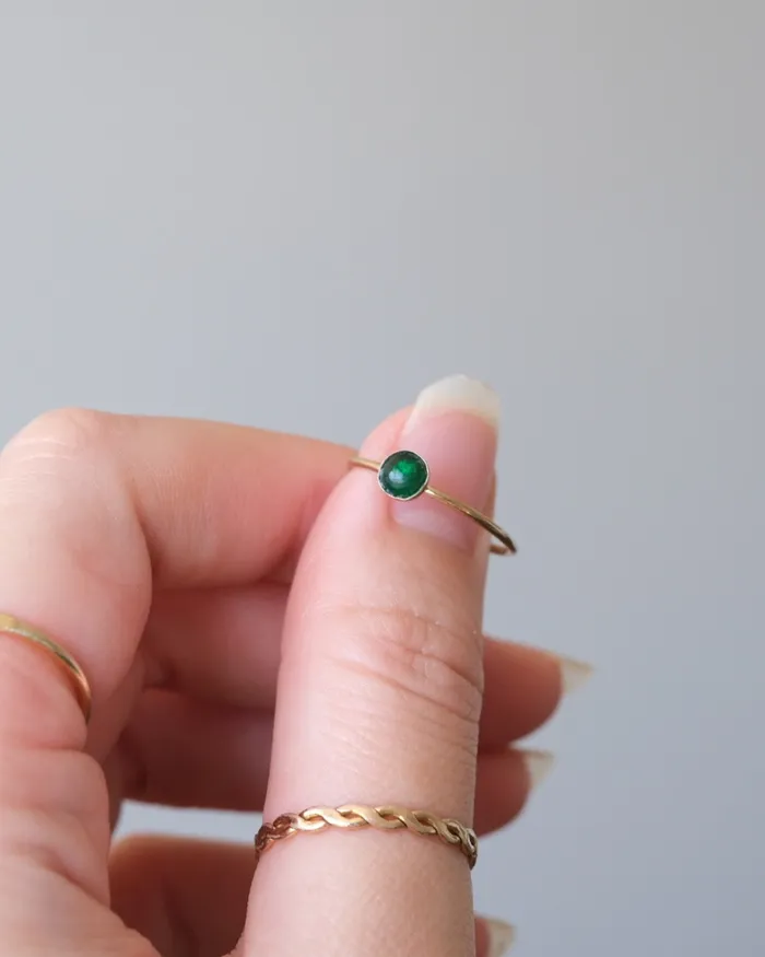 ERIJEWELRY Emerald Ring Rings