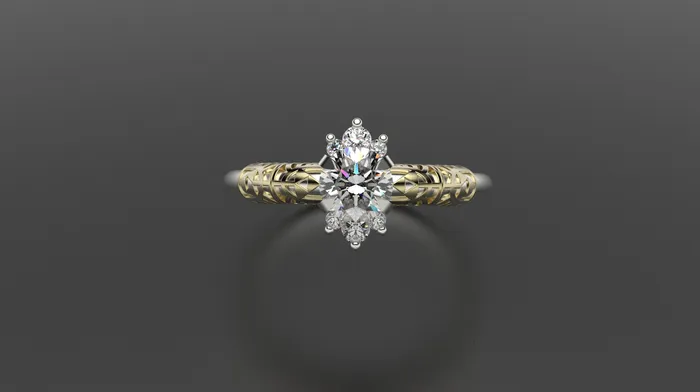 Rings MyUniqueRing Zelda Engagement Ring Triforce Inspired Gold Engagement Ring