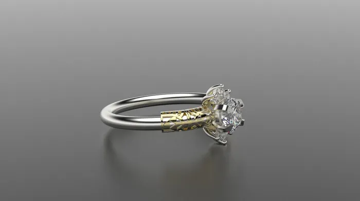 Rings MyUniqueRing Zelda Engagement Ring Triforce Inspired Gold Engagement Ring