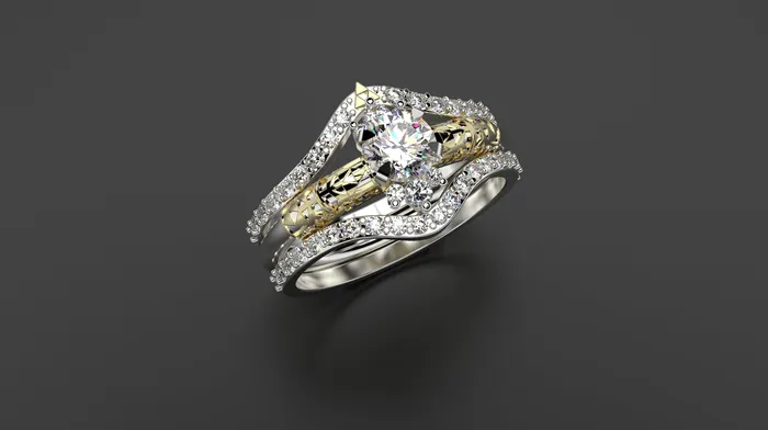 Rings MyUniqueRing Zelda Engagement Ring Triforce Inspired Gold Engagement Ring