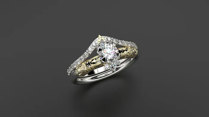 Rings MyUniqueRing Zelda Engagement Ring Triforce Inspired Gold Engagement Ring