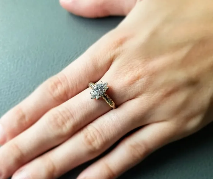 Rings MyUniqueRing Zelda Engagement Ring Triforce Inspired Gold Engagement Ring
