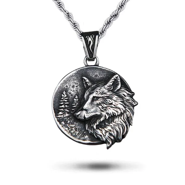 Wolf Stuff Necklaces Double Wolf Necklace