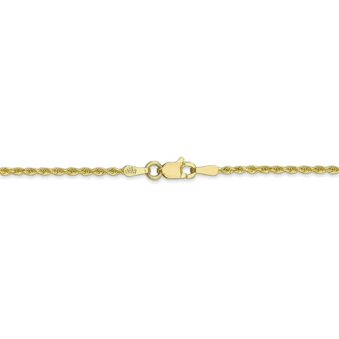 10k 15mm Diamondcut Rope Chain AnkletWBC10K0129 WB Choice Jewelry Necklaces 10k 15mm Diamondcut Rope Chain AnkletWBC10K0129 WB Choice Jewelry Necklaces