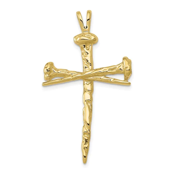 10k Polished Cross CharmWBC10D164 WB Choice Jewelry Charm Necklaces