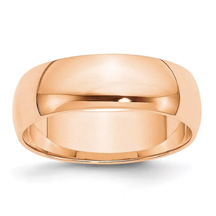 10k Rose Gold 6mm LTW Half Round Band Size 41RHRL0604WBC WB Choice Jewelry Rings 10k Rose Gold 6mm LTW Half Round Band Size 41RHRL0604WBC WB Choice Jewelry Rings