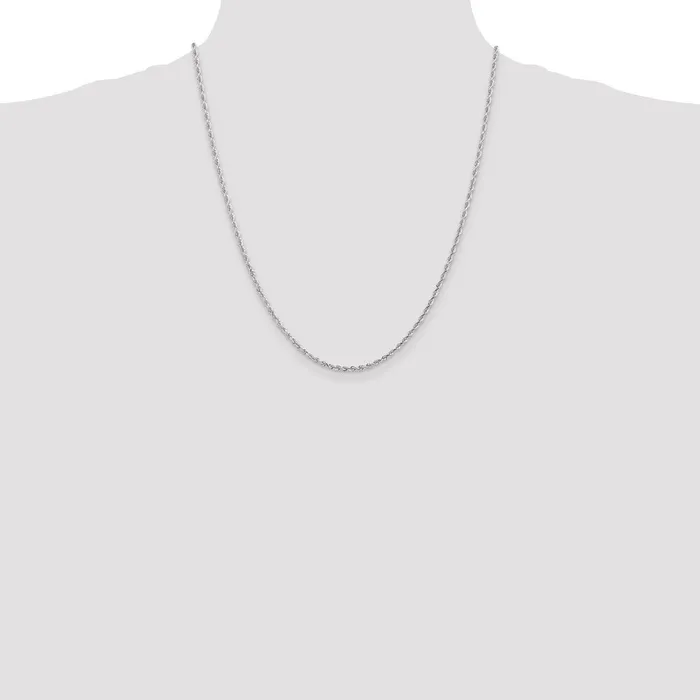 10k White Gold 225mm DC Quadruple Rope ChainWBC10WQT01822 WB Choice Jewelry Necklaces