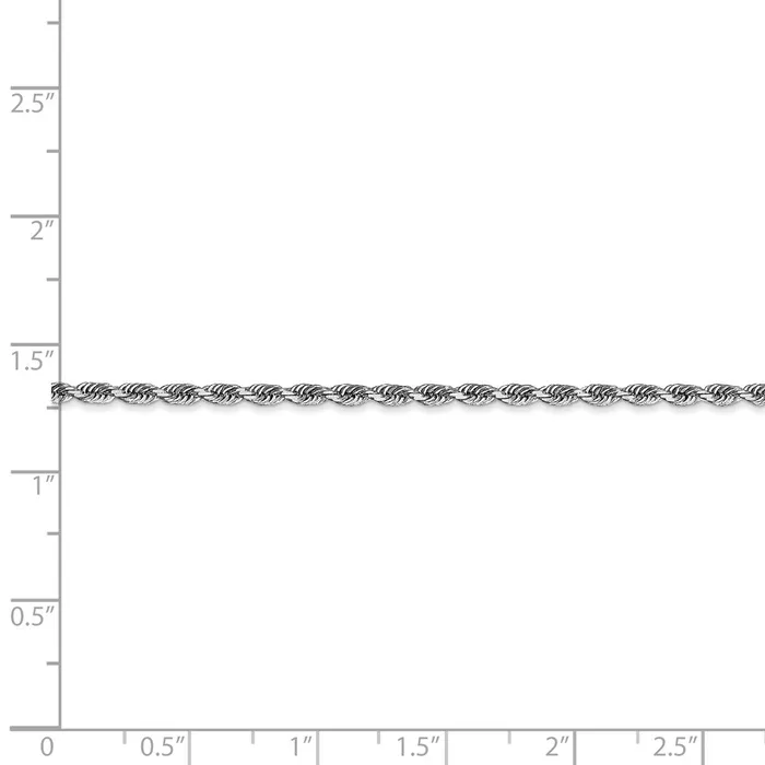 10k White Gold 225mm DC Quadruple Rope ChainWBC10WQT01822 WB Choice Jewelry Necklaces