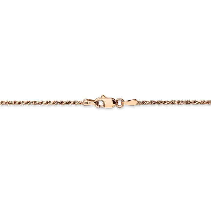 14k Rose Gold 15mm DC Machinemade Rope Chain AnkletWBCR0129 WB Choice Jewelry Necklaces 14k Rose Gold 15mm DC Machinemade Rope Chain AnkletWBCR0129 WB Choice Jewelry Necklaces