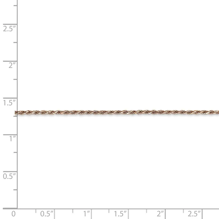 14k Rose Gold 15mm DC Machinemade Rope Chain AnkletWBCR0129 WB Choice Jewelry Necklaces 14k Rose Gold 15mm DC Machinemade Rope Chain AnkletWBCR0129 WB Choice Jewelry Necklaces
